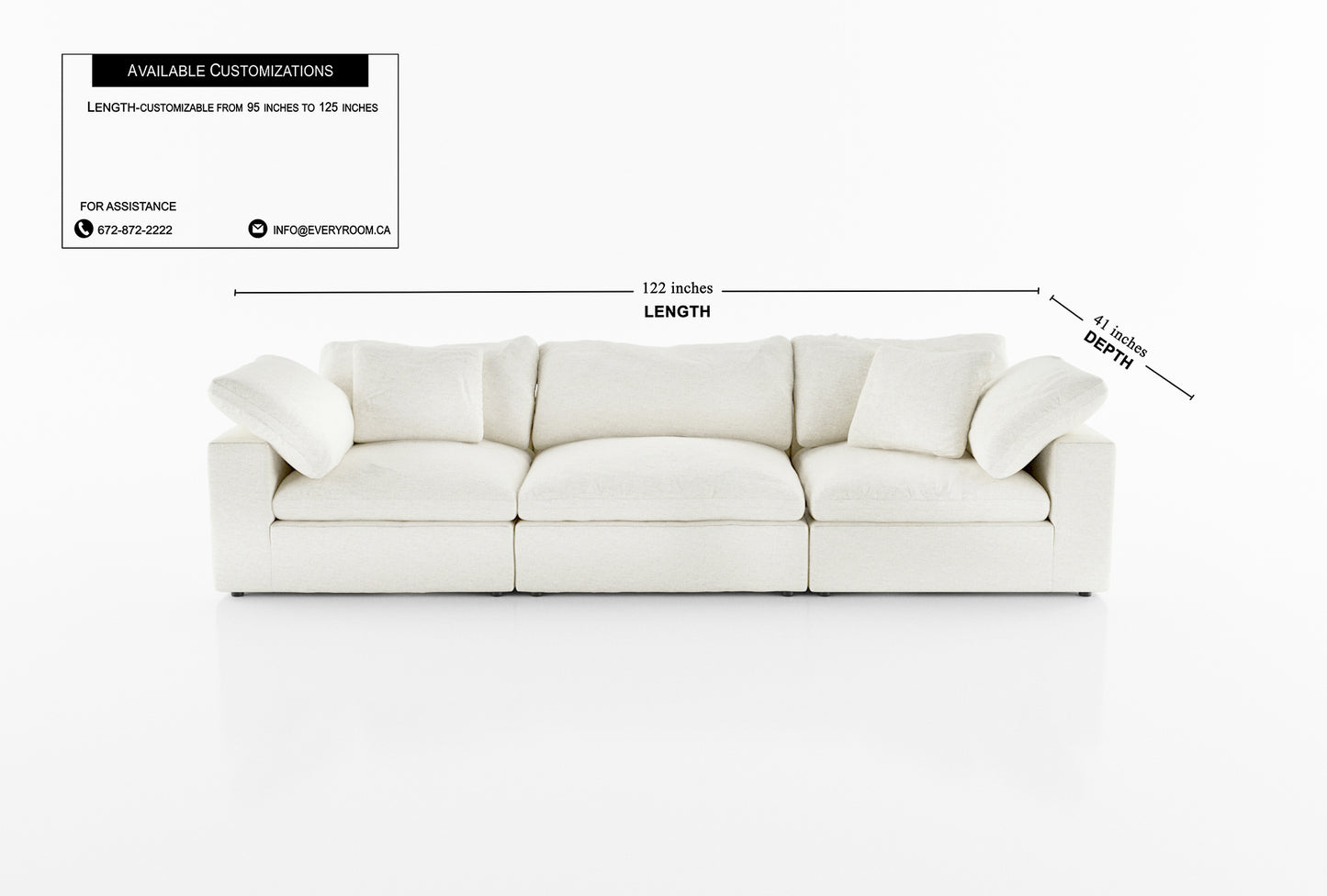 Cloud Paradise Sofa 3 Seater