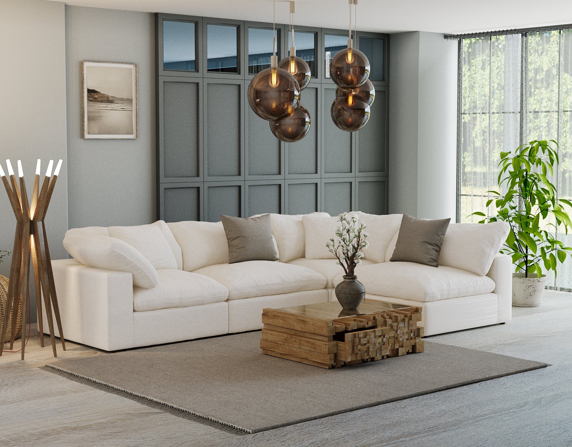 Cloud Paradise Sectional Seater