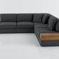 Elite Comfort Black Corner Sectional