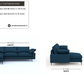 Slate Midnight Blue Sectional