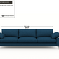 Slate Midnight Blue Sofa