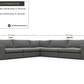 Titan Libby Grey Corner Sectional 5 Seater