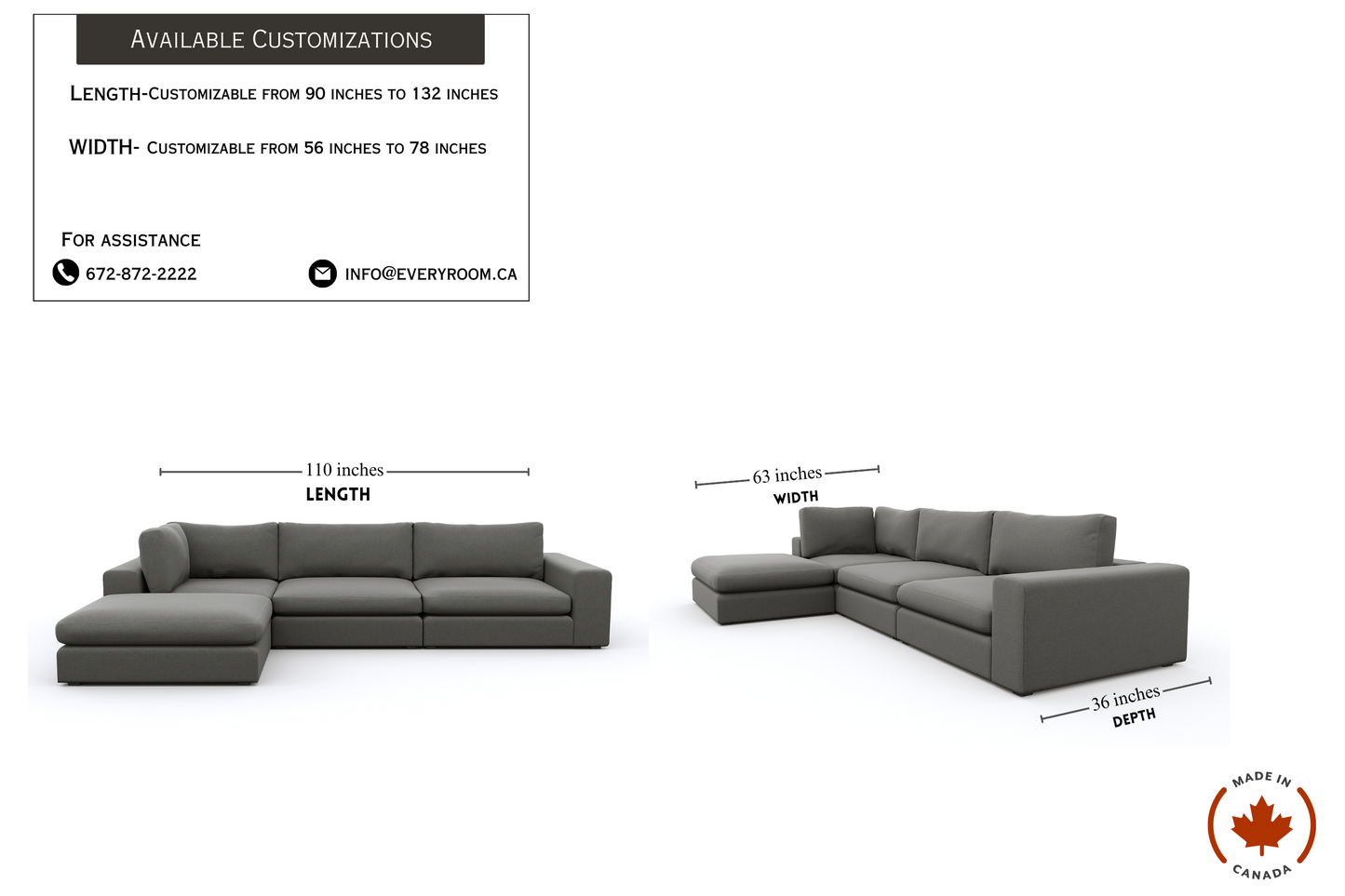 Titan Libby Grey Sectional