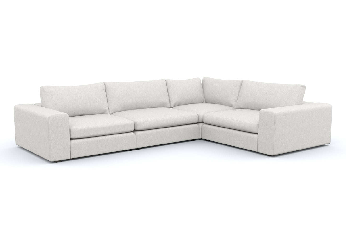 Titan Silver Grey 4 Seat Corner Sectional