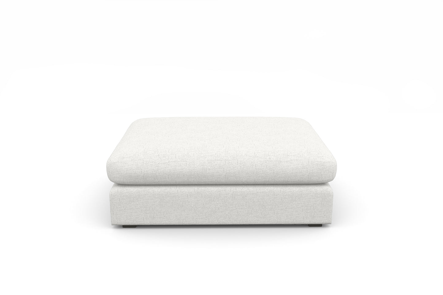 Titan Silver Grey Ottoman