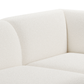 Luna Boucle White Loveseat