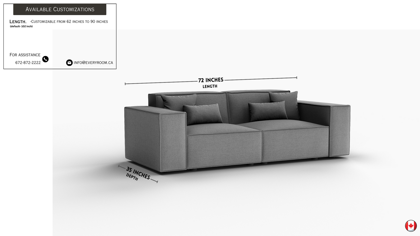 Cascade Pewter Grey LoveSeat