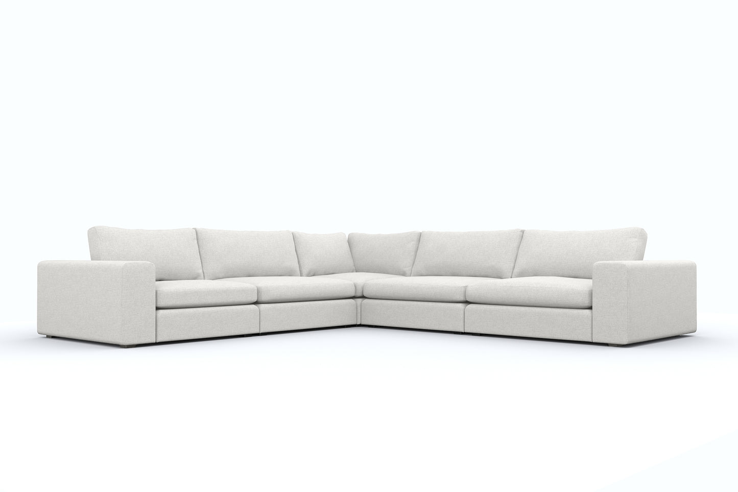 Titan Silver Grey Corner Sectional 5 Seater