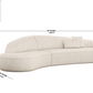 Arcadia Boucle XL Curve Couch