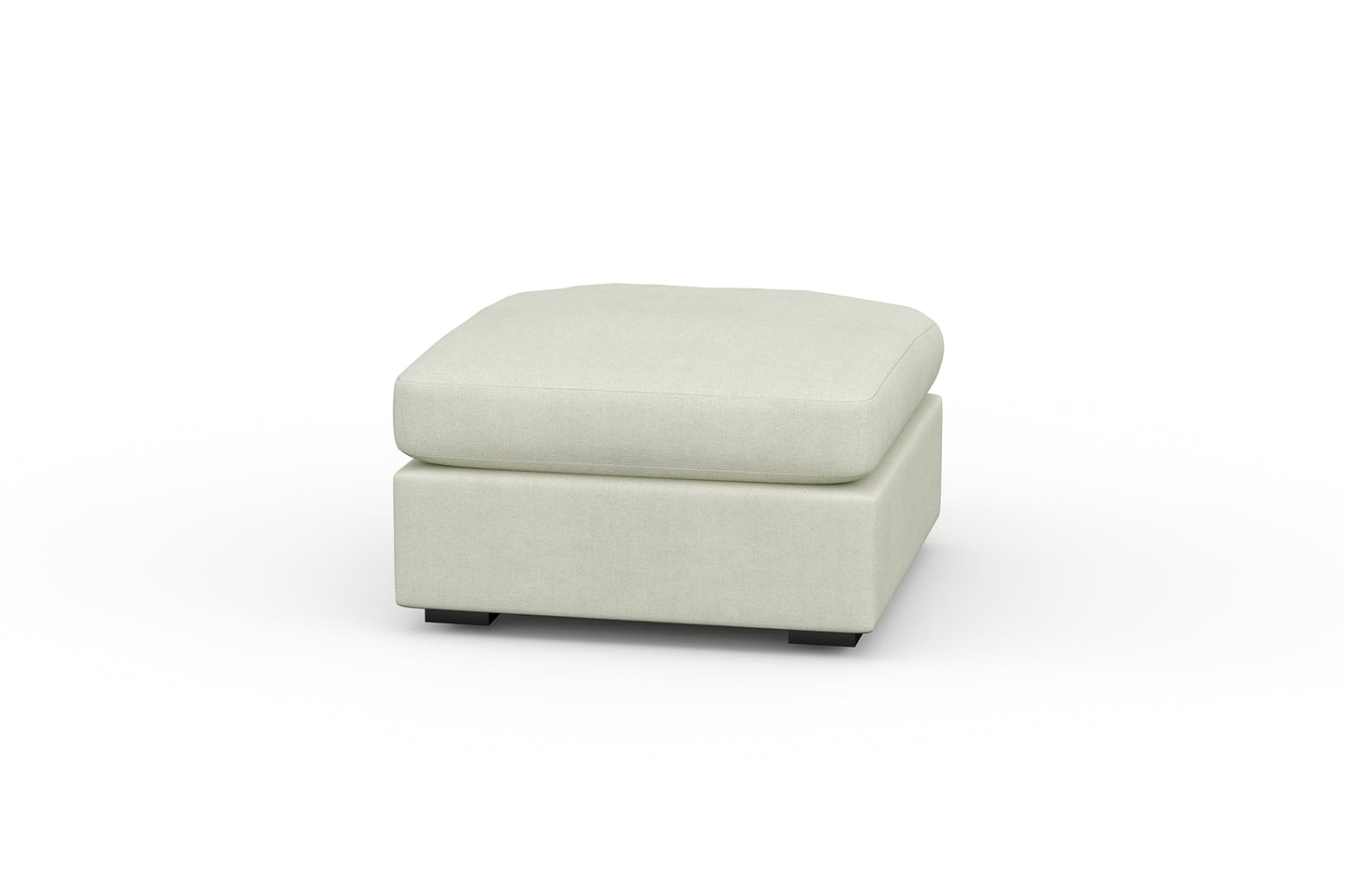 Bennet Pewter Grey Ottoman