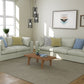 Bennet Pewter Grey Sofa & 62" Love Seat